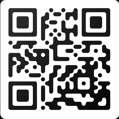 Black rounded QR code preview