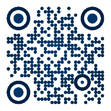 Navy dotted QR template