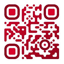 Red custom QR template