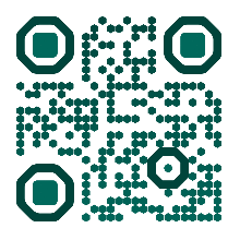 Teal custom QR template