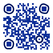 Blue custom QR template